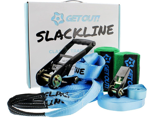 ¡sal Kit Para Principiantes Slackline Para Niã±os Y Adu...