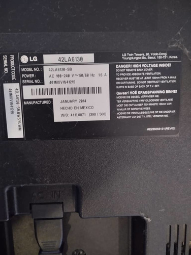 Imagen 5 de 5 de Televisor LG De 42 Pulgadas Led 3d Incluye Lentes