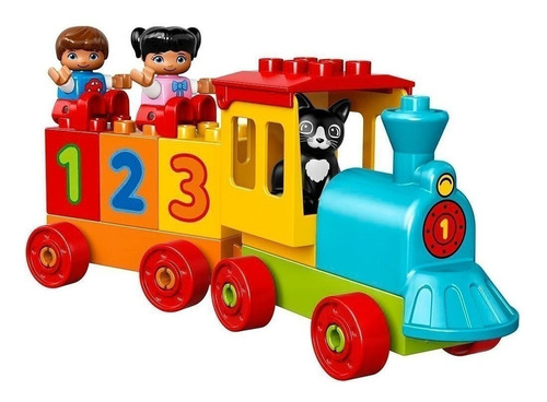 Bloques para armar Lego Duplo Number train 23 piezas  en  caja