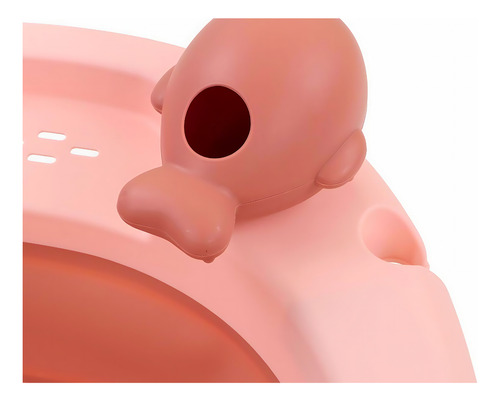 Kit Banheira De Bebê Infantil Dobrável Com Caminha De Banho Cor Rosa Cama Rosa