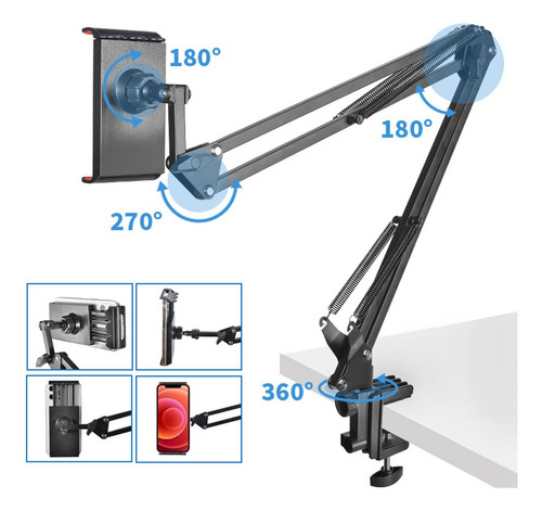 Soporte Movil Para Mesa Brazo Tablet Articulado,brazos