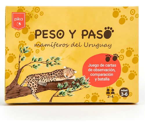 Juego Cartas Infantil Peso Y Paso Pika Uruguay Didáctico