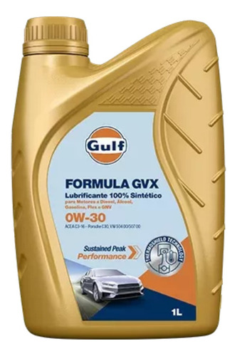 Kit 4 Óleo Para Motor 0w-30 Gulf Formula Gvx Sn 1 L