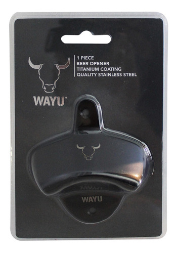 Abridor De Cerveza Wayu Color Negro