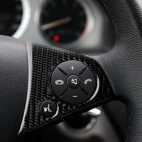Borde De Botón De Volante De Fibra De Carbono Para - C