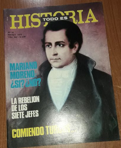 Revista Todo Es Historia N°35  Marzo De 1970