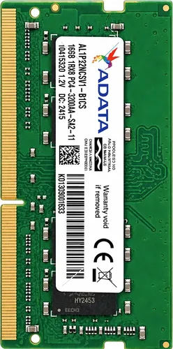 Memória Ram Adata 16gb Ddr4 3200mhz 1rx8 Alto Desempenho