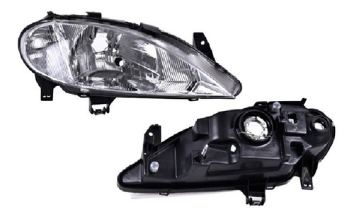 Farol Renault Megane 01 02 03 04 Sencillo Rh Rdc