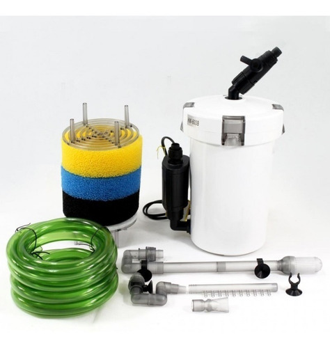 Filtro externo Canister 400 L/h para acuarios de hasta 80 litros de voltaje 127 V