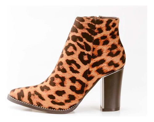 Bota De Vestir Mujer Animal Print. Coolpink. Importado