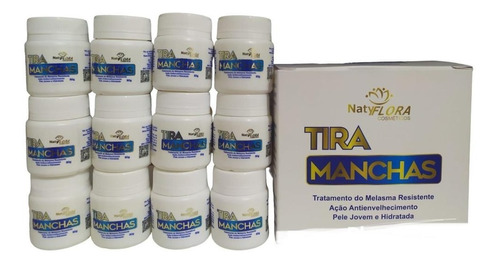 Pomada Tira Manchas Naty Flora 12 Unidades 50g Cada Original