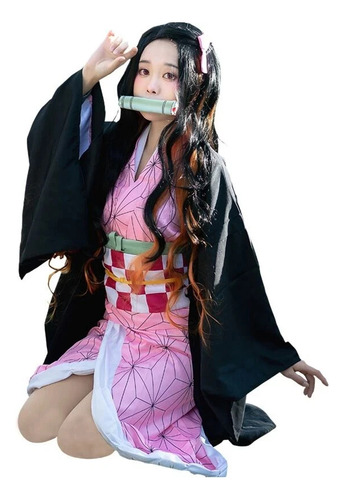 Disfraz De Cosplay De Kamado Nezuko De Kimetsu No Yaiba