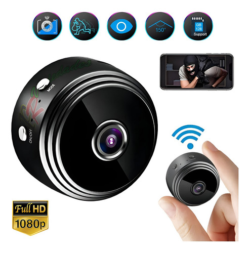 Kit 4 Mini Câmera Espiã Segurança Wifi Discreta Noturna Voz