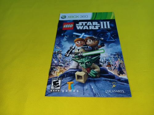 Manual Original Lego Star Wars Iii: The Clone Wars Xbox 360