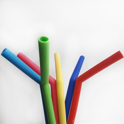 Mokasi Popote Silicona Frappe Ecológico 6 Piezas Cepillo