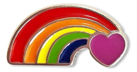 Broche Pin Boton Lgbt Metal Arco Iris Bandeira 30 Und