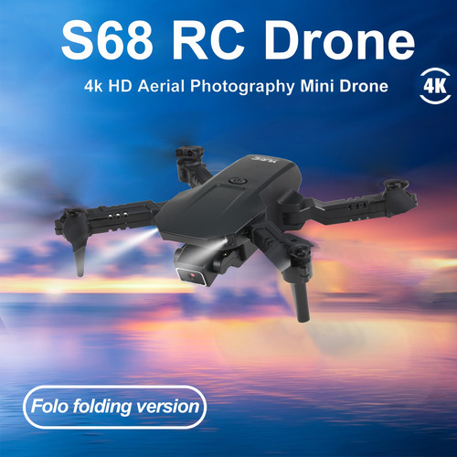 S68 Rc Drone Con Cámara 4k Wifi Fpv Dual Cámara Drone Mini