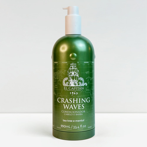 Kit Shampoo Condicionador Crashing Waves 990ml El Capitan