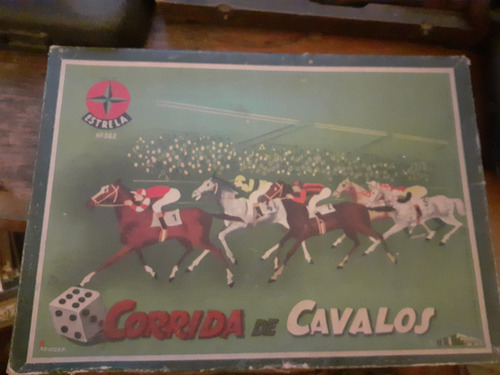 Antiguo Juego De Caja : Corrida De Cavalos