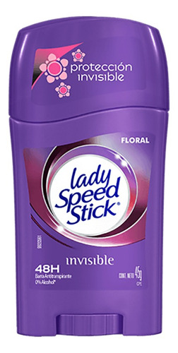 Desodorante Mujer Lady Speed Stick Invisible Flower 45gr