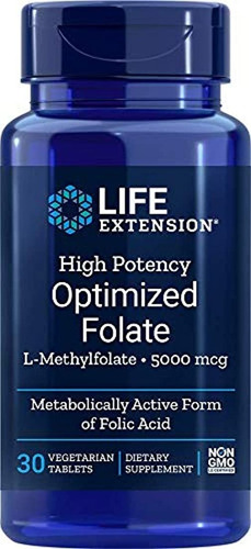 Life Extension High Potency Optimized Folate L-methylfolate
