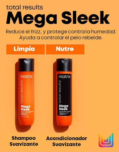 Imagen 4 de 5 de Shampoo Mega Sleek X300 Total Results Matrix