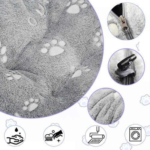 TĂșnel De Gato En Forma De Dona Con Almohadilla Lavable Gris