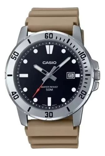 Reloj Casio Mtp-vd01 Acero Resina Cristal Duro 50m Wr Gemma