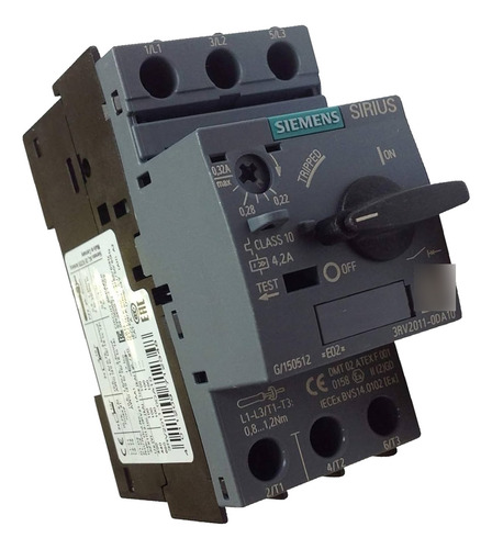 Guardamotor 0.22-0.32a S00 Siemens 3rv2011-0da10