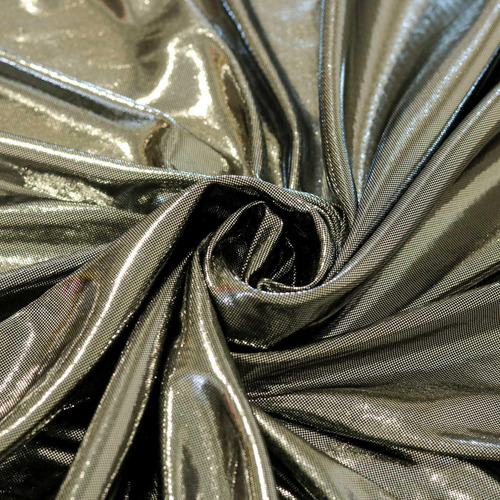 Tecido Lamê Prata Metalizado | 1,50m | 100% Poliéster