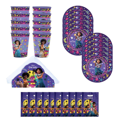 Kit Decoracion Mesa Infantil Cumpleaños Disney Lic Original 