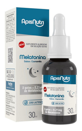 Melatonina Gotas 30ml - Apisnutri