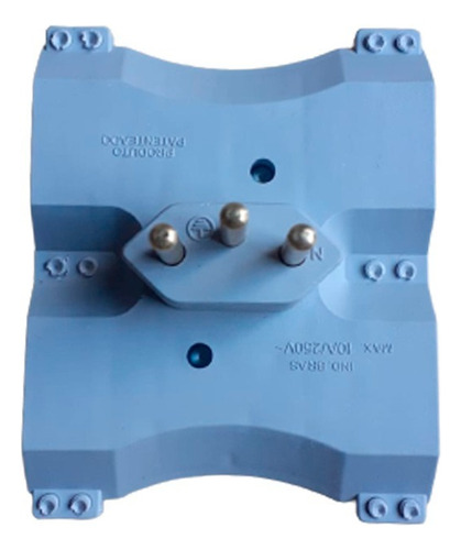 Adaptador Benjamin de 4 salidas 10a gris - Nbr 14136 - Mecatool