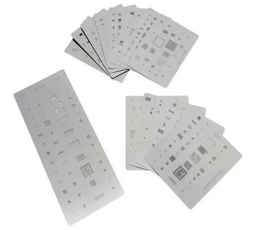 Kit De Stencil Bga 12 Peças Reballing Samsung Bga Completo