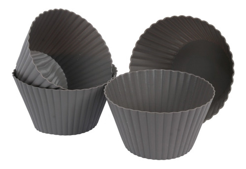 Molde Muffins Silicona Set X 4 Unidades Horno Cupcake Aston