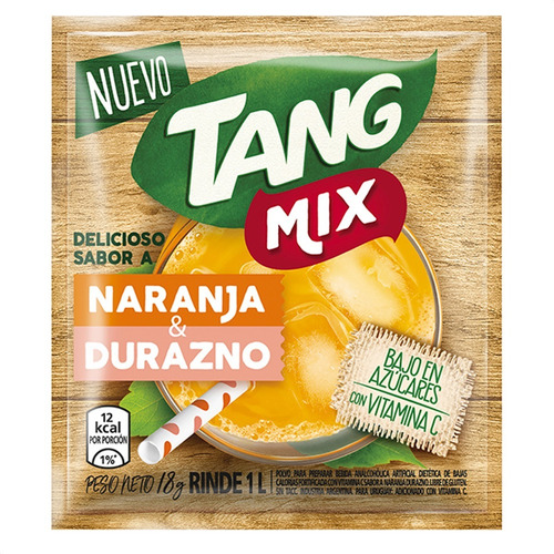 Imagen 3 de 9 de Jugo Tang Naranja Durazno Sin Tacc Libre Gluten - Caja X20u