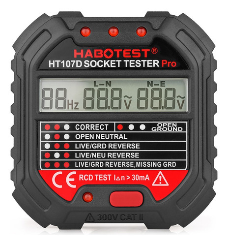 Ht107d Multifuncional Pantalla Digital Tester Socket Tester