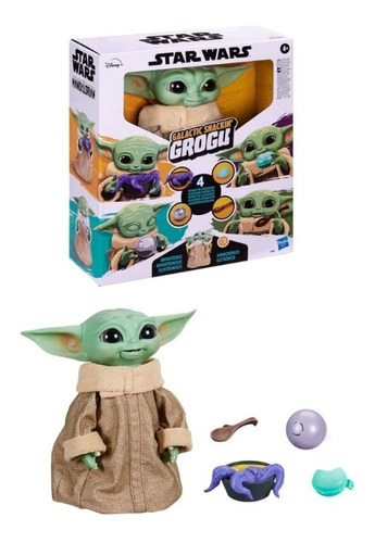 Star Wars Galactic Snackin' Grogu Baby Yoda Animatronic New