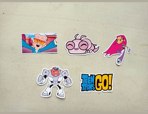Imagen 2 de 5 de Pack De 20 Stickers De Los Jóvenes Titanes (p026)