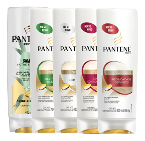 Pack 5 Uds. Bálsamo Pantene Surtido 400 Ml