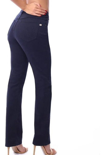 Imagen 2 de 5 de Pantalón Para Mujer Dayana Gabardina Stretch Recto Cintura
