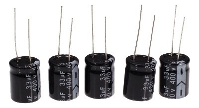 Condensador Electrolítico De Aluminio 10pcs 33uf 400v +