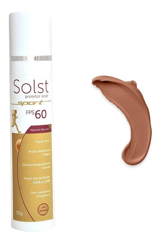 Solst Sport Fps 60 Protetor Solar Toque Seco Marrom Bronze