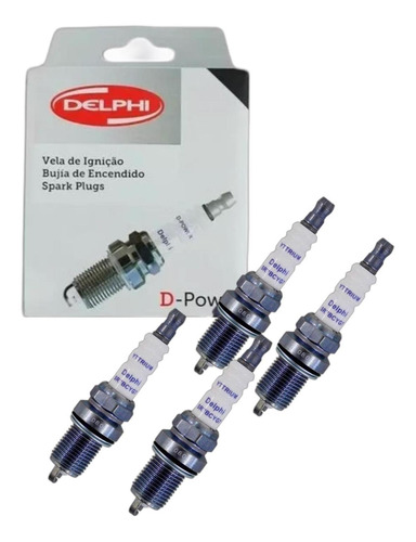 Jogo 4 Velas Delphi D-power Xh70004 - Consulte Aplicação