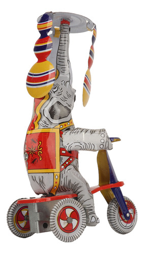 Lata De Juguete Con Forma De Elefante En Triciclo, Diseño Re
