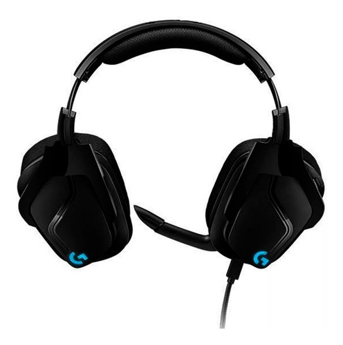 Auriculares gamer Logitech G Series G635 negro con luz rgb LED