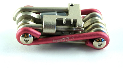 Herramienta Plegable Bt124 Roja Con Cortacadena Sbk 11 En 1