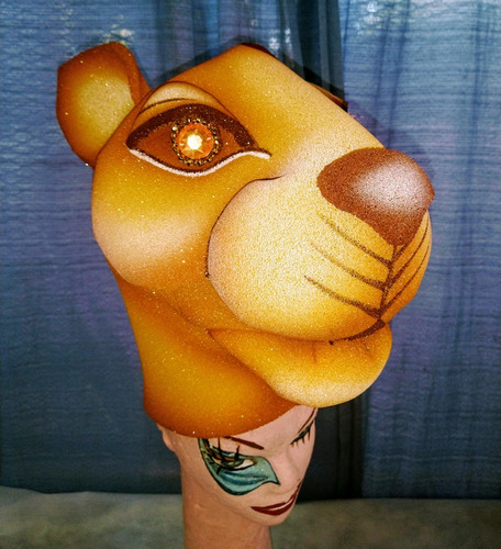 Gorro De Nala Adulta Rey León En Goma Espuma Para Disfraz Amarillo