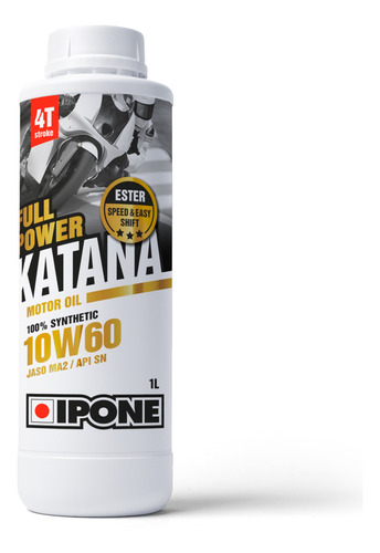 Aceite Sintético Moto Ipone Full Power Katana 10w60 1lts