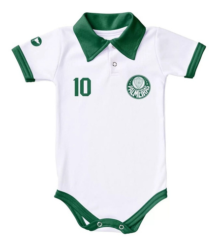 Body Macacão Torcida Baby Palmeiras Bebê Oficial Licenciado